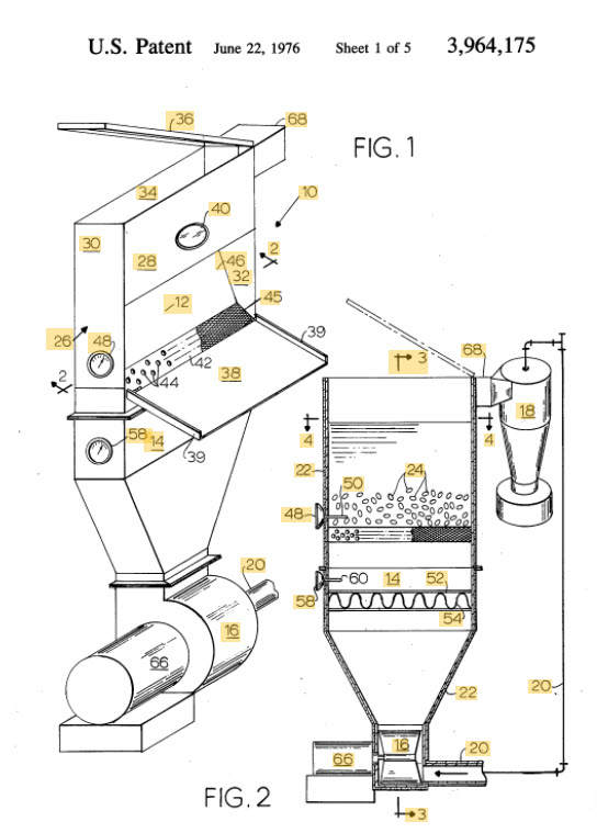 Sivitz Coffee Roaster Patent Image 1974